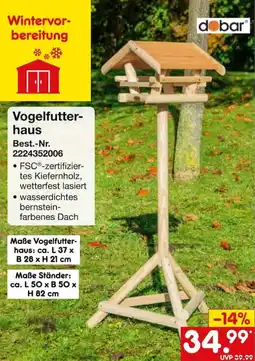 Netto Marken-Discount Vogelfutterhaus dobar Angebot