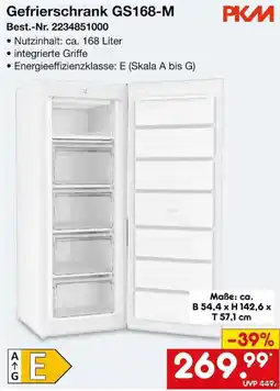Netto Marken-Discount Gefrierschrank GS168-M PKM Angebot