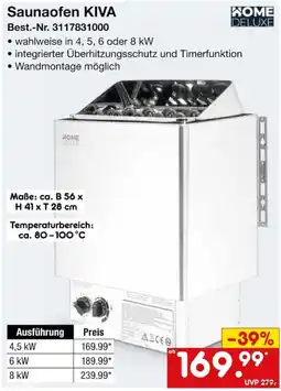 Netto Marken-Discount Saunaofen KIVA Angebot