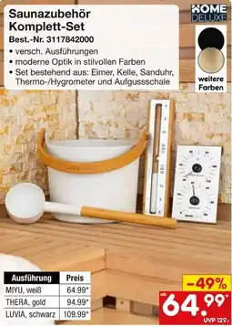 Netto Marken-Discount Saunazubehör Komplett-Set HOME DELUXE Angebot