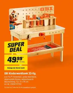 OBI OBI Kinderwerkbank 33-tlg. Angebot
