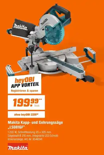 Makita Kapp- und Gehrungssäge
