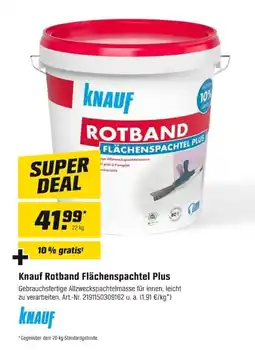 OBI Knauf Rotband Flächenspachtel Plus Angebot
