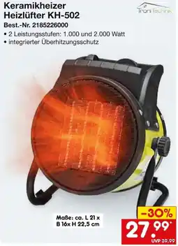 Netto Marken-Discount Keramikheizer Heizlüfter KH-502 Angebot