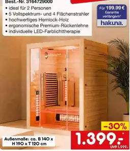 Netto Marken-Discount ARTEAUNA Sauna Angebot