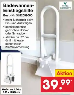 Netto Marken-Discount Badewannen-Einstiegshilfe VITAL COMFORT Angebot