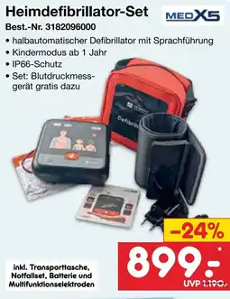 Netto Marken-Discount Heimdefibrillator-Set MEDX5 Angebot