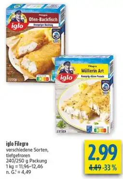 diska iglo Filegro Angebot