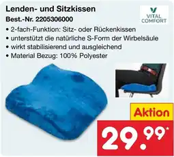 Netto Marken-Discount Lenden- und Sitzkissen VITAL COMFORT Angebot