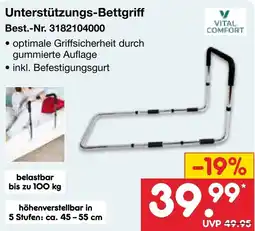 Netto Marken-Discount Unterstützungs-Bettgriff VITAL COMFORT Angebot