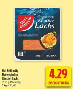 diska Gut & Günstig Norwegischer Räucher Lachs Angebot