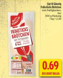 diska Gut & Günstig Frühstücks Brötchen Angebot