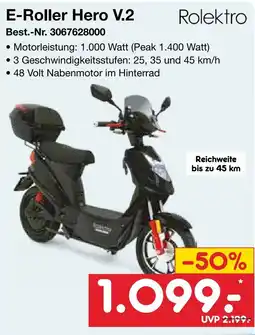 Netto Marken-Discount E-Roller Hero V.2 Rolektro Angebot