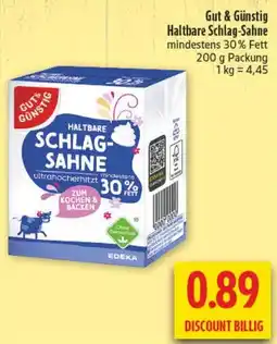 diska Haltbare Schlag-Sahne EDEKA Angebot