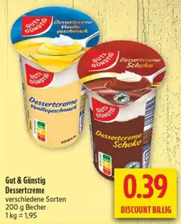 diska Gut & Günstig Dessertcreme Angebot