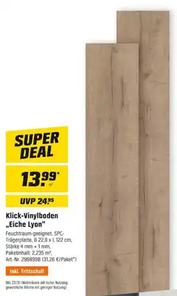 OBI Klick-Vinylboden "Eiche Lyon" Angebot