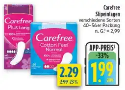 diska Carefree Slipeinlagen Angebot