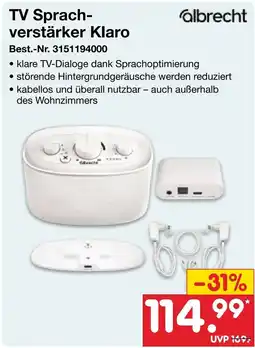 Netto Marken-Discount TV Sprachverstärker Klaro Angebot
