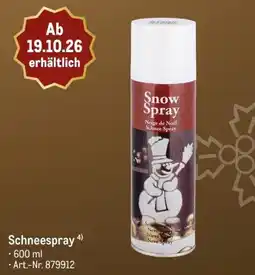METRO Schneespray Angebot