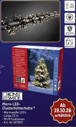 METRO KONSTSMIDE Micro-LED-Clusterlichterkette Angebot