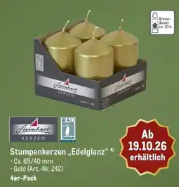 METRO Steinhart Stumpenkerzen „Edelglanz“ Angebot
