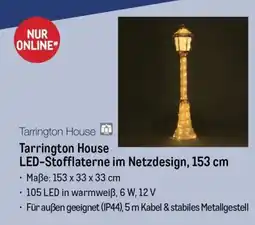 METRO Tarrington House LED-Stofflaterne im Netzdesign, 153 cm Angebot