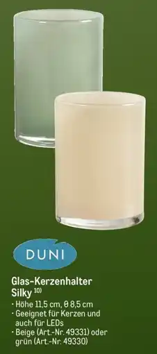 METRO DUNI Glas-Kerzenhalter Silky Angebot