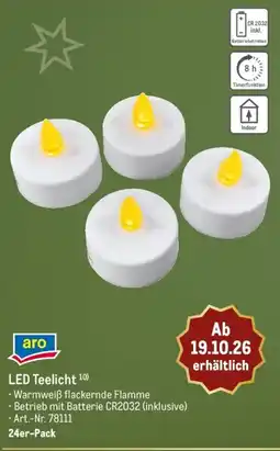 METRO aro LED Teelicht Angebot