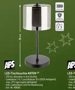 METRO LED-Tischleuchte ANTON 10) APS Angebot