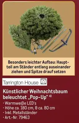 METRO Tarrington House Künstlicher Weihnachtsbaum beleuchtet „Pop-Up“ Angebot