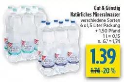 diska Natürliches Mineralwasser Angebot