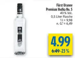 diska Fürst Uranov Premium Vodka No. 5 Angebot