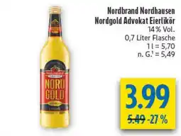 diska Nordbrand Nordhausen Nordgold Advokat Eierlikör Angebot