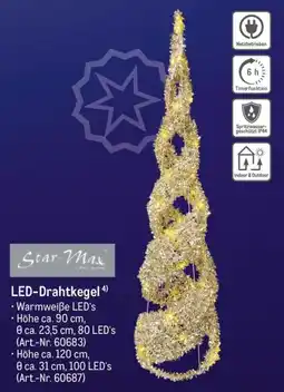 METRO Star-Max LED-Drahtkegel Angebot