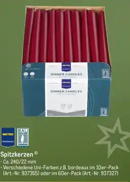 METRO METRO PROFESSIONAL Spitzkerzen Angebot
