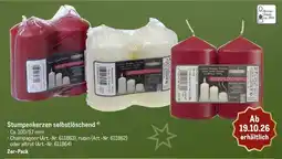 METRO Stumpenkerzen selbstlöschend Angebot
