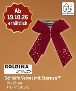 METRO GOLDINA Schleife Velvet mit Sternen Angebot