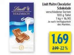 diska Lindt Maître Chocolatier Schokolade Angebot
