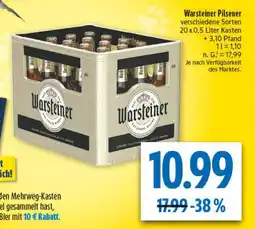 diska Warsteiner Pilsener Angebot
