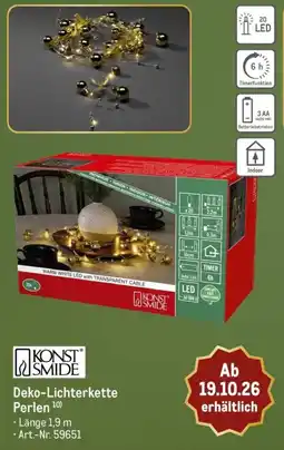 METRO KONST SMIDE Deko-Lichterkette Perlen Angebot