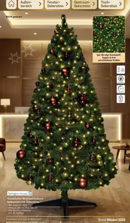 METRO Tarrington House Künstlicher Weihnachtsbaum beleuchtet mit Dekoration Angebot