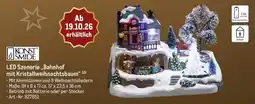 METRO KONST SMIDE LED Szenerie ,,Bahnhof mit Kristallweihnachtsbaum" Angebot
