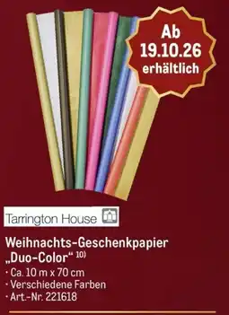 METRO Tarrington House Weihnachts-Geschenkpapier „Duo-Color“ Angebot