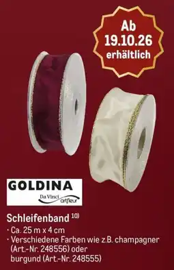 METRO GOLDINA Schleifenband Angebot