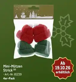 METRO Mini-Mützen Strick Angebot