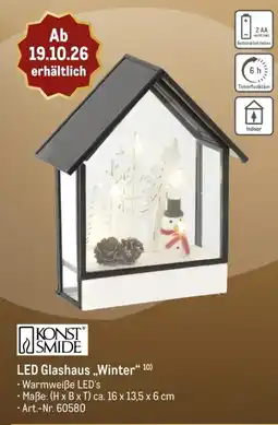 METRO KONST SMIDE LED Glashaus „Winter" Angebot