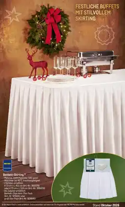 METRO Bankett-Skirting Angebot