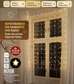 METRO KONST SMIDE LED Lichtervorhang mit Sternen Angebot
