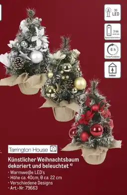 METRO Tarrington House Künstlicher Weihnachtsbaum dekoriert und beleuchtet Angebot