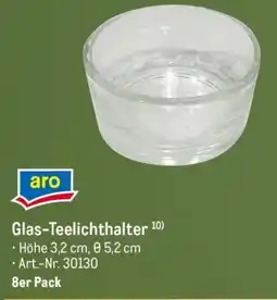 METRO aro Glas-Teelichthalter Angebot